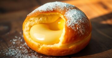 Berliner / Krapfen / Pfannkuchen donat isi selai/krim, tiada lubang.