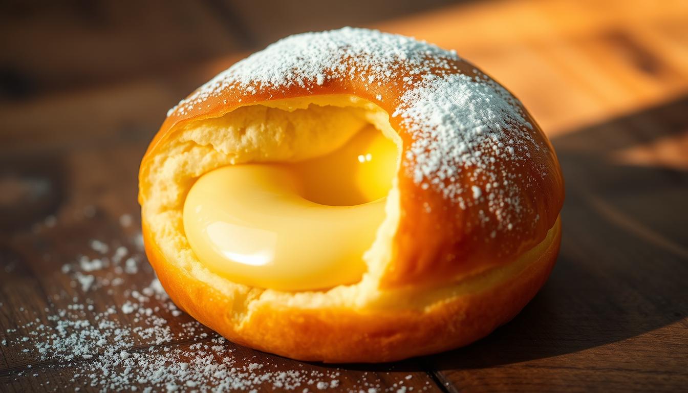 Berliner / Krapfen / Pfannkuchen  donat isi selai/krim, tiada lubang.