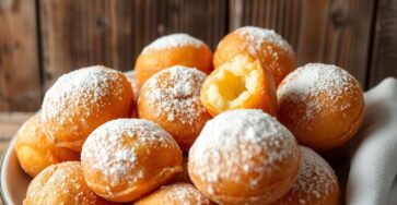 Bomboloni (Italia) — donat lembut isi krim atau selai, mirip custard donut.