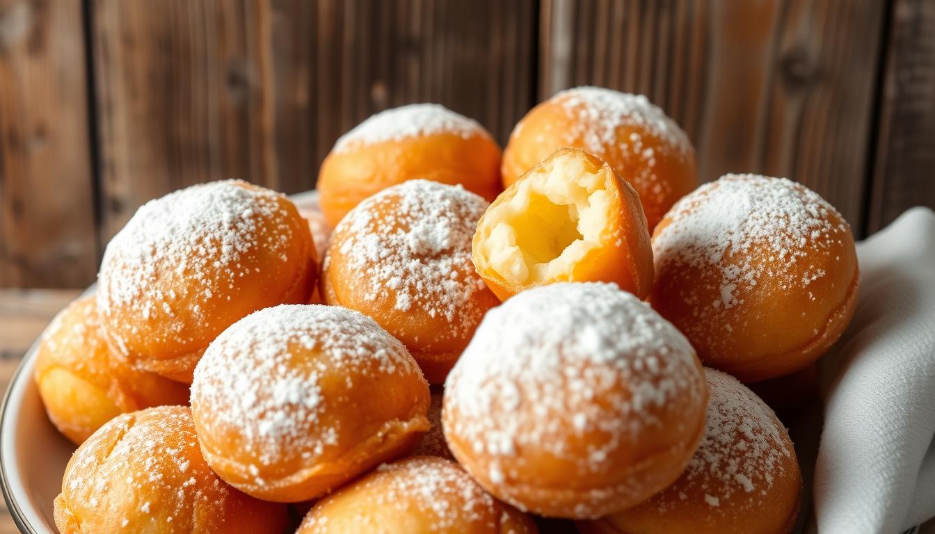 Bomboloni (Italia) — donat lembut isi krim atau selai, mirip custard donut.