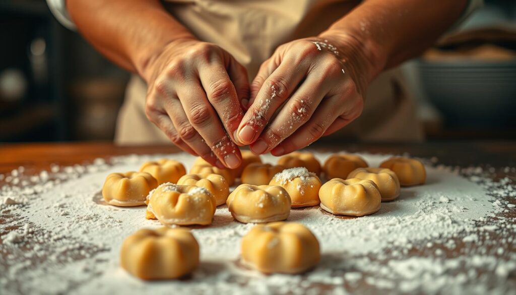 proses adonan doughnut hole